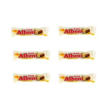  با مغز بیسکویت و کارامل روکش شیری آلبنی اولکر - 36 گرم بسته 6 عددی635e640a874f5818100